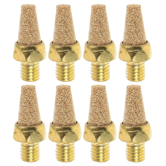 Hemoton 8pcs Air Pneumatic Muffler Solenoid Valve Flow Control Fitting