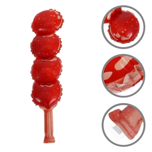 Hemoton 8pcs Candied Haws Snack Balloons For Childrens Party Supplies And Food-Themed Decorations Fun Balloons Snack Party Decorations
