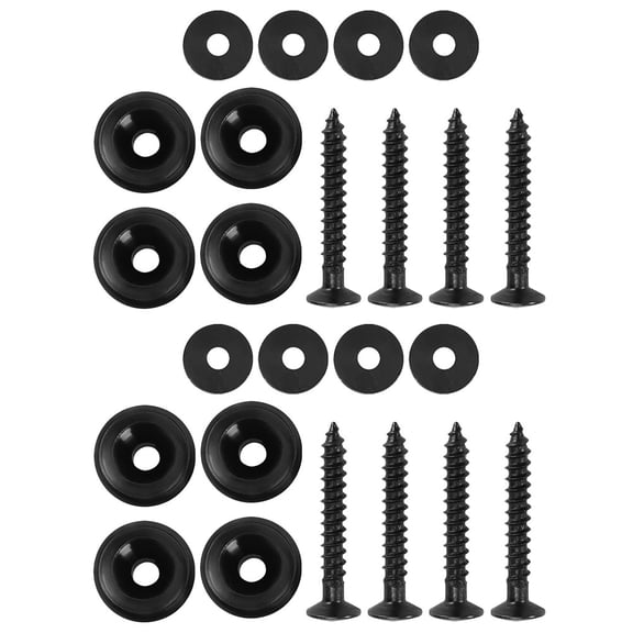 Hemoton 8pcs Guitar Strap Locks Metal Strap Retainer Guitar Strap Buttons with Strap Blocks for Guitar Bass Ukulele