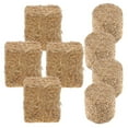thumbnail image 1 of Hemoton 8pcs Mini Hay Bales Small Decorative Hay Miniature Haystack Doll House Decors, 1 of 8