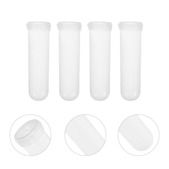 Hemoton 8pcs Plastic Flower Water Tubes Plastic Flower Pipe Freshness Keeper Easy To Use Tube For Flowers And Plant Preservation