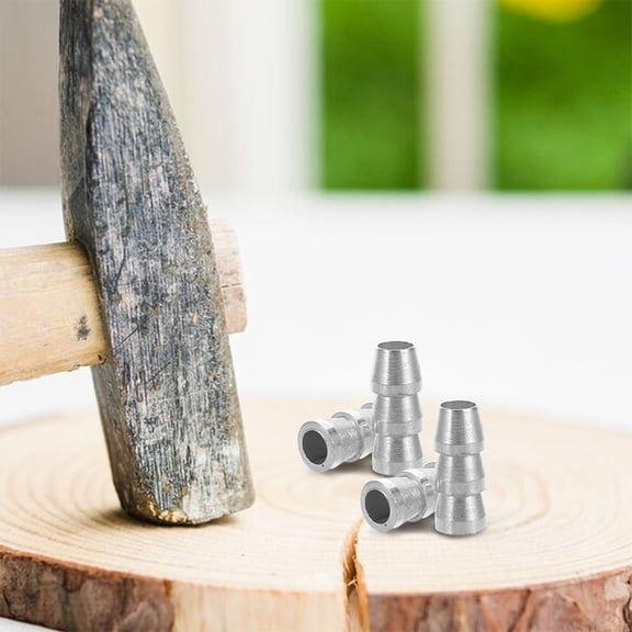 Hemoton 8pcs Safety Round Handle Wedges Axe Hand Metal Handle Iron Wedge For Hammer Sledge