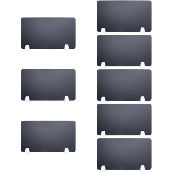 COOPHYA Black Desk Dividers for Office, Premium Acrylic Material, Reduces Workplace Disturbances