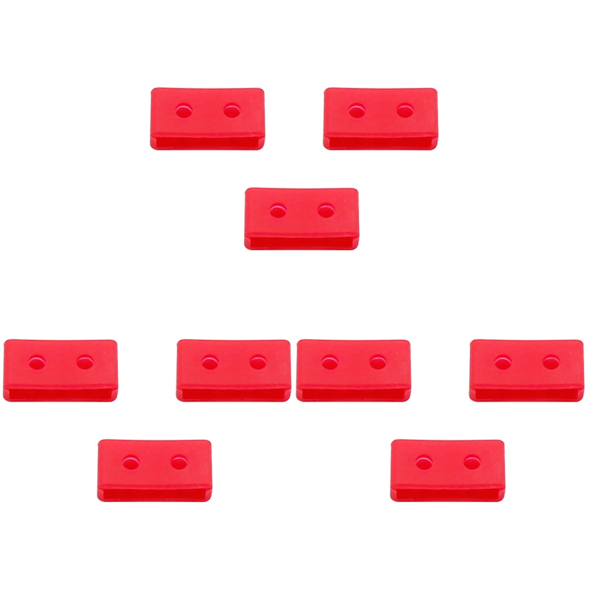 Hemoton 9 Pcs Silicone Replacement Watch Band Strap Loops Watch ...