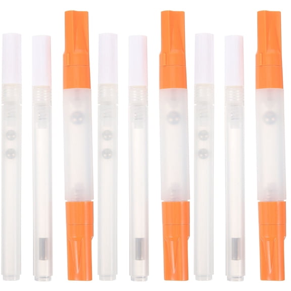 Hemoton 9 pcs Refillable Marker Pens Empty Paint Markers Office Painting Pen for Artwork Drawing