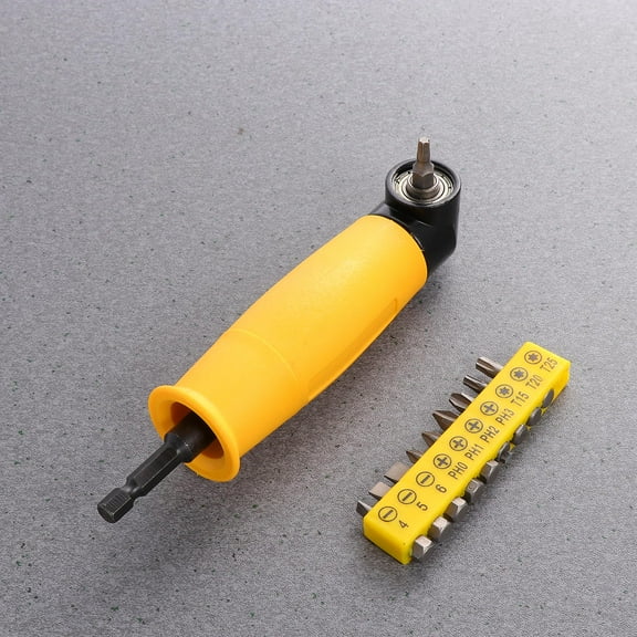 Hemoton 90 Degree Right Angle Drill Adapter Angled Screwdriver Yellow