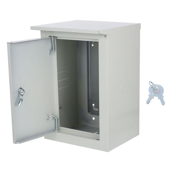 Hemoton Aluminum Electrical Control Box Wall Mounted Waterproof Electrical Box Dustproof Outdoor Breaker Box Outlet Covers Power Distribution Cabinet