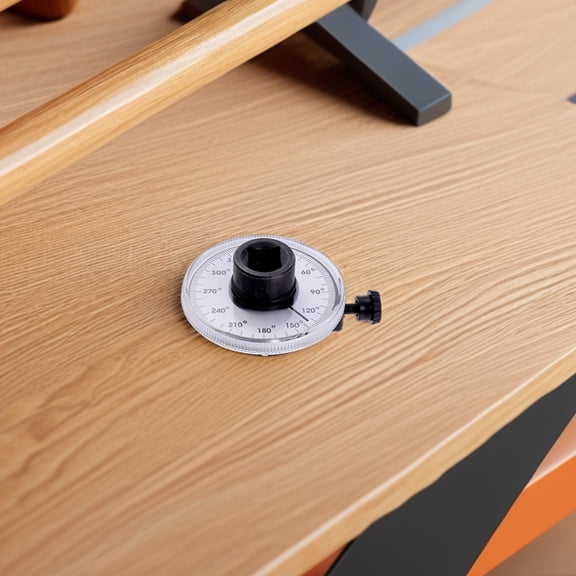 Hemoton Angle Gauge Tool with Clear Dial for Repairing Use Made of Chrome Vanadium Steel