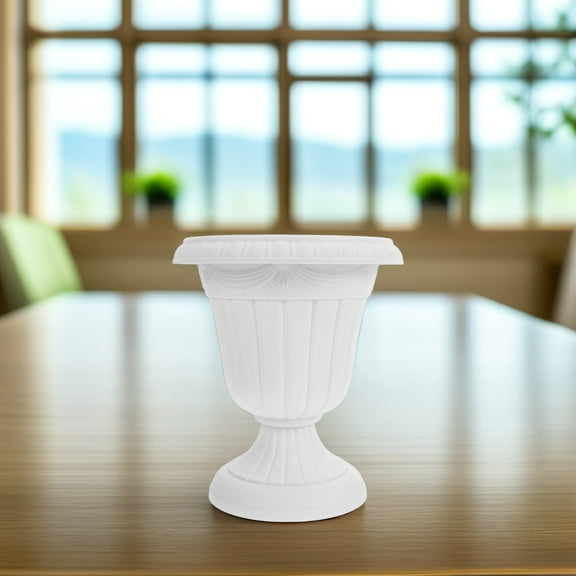 Hemoton Antique Roman Column Flower Pot Pedestal Planter Traditional Urn Pedestal Flower Pots Rustic Column Statue Roman Pillar Flowerpot Planter for Unique Home and Event Decor