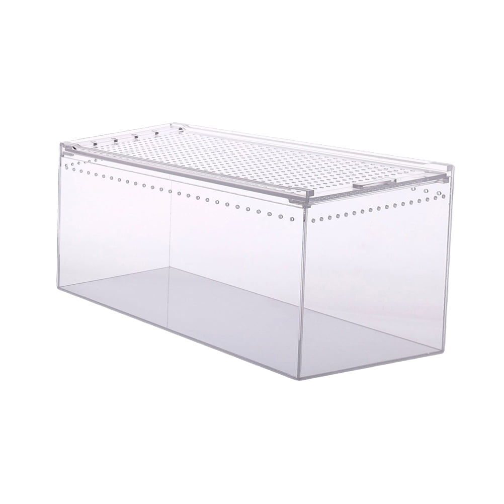 Hemoton Aquarium Acrylic Crawling Pet Box Enclosure Insect Breeding