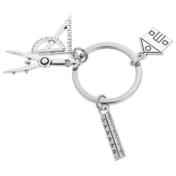Hemoton Architect Keychain - Architectural Engineer Keyring, Decorative Keychain and Handbag Charm Accessory