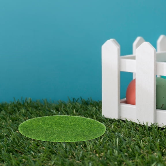 Hemoton Artificial Moss for Crafts with Realistic Green Plastic Grass Mat Versatile for Bonsai Decor 5pcs