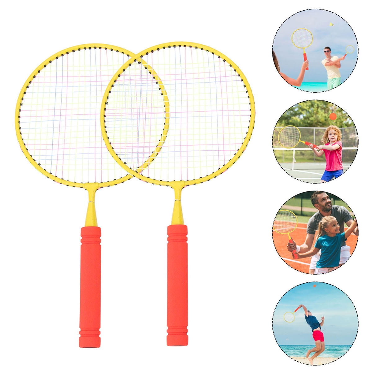 Hemoton Badminton Rackets Kids Sports Tool Racquet Tennis Net Parent ...