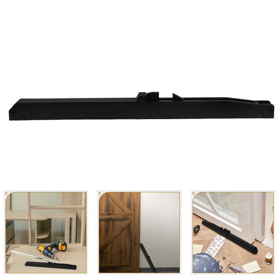 Hemoton Soft Close Barn Door Kit with Spring Buffer Damper, Sliding Door Hardware for Closet Doors, Supports Heavy Door Weight, Easy Installation