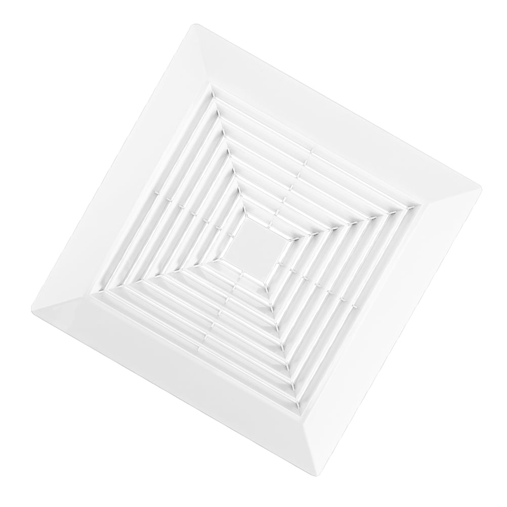 Hemoton Bathroom Exhaust Fan Cover Replacement White Bathroom Ceiling Fan Grille For Square ...