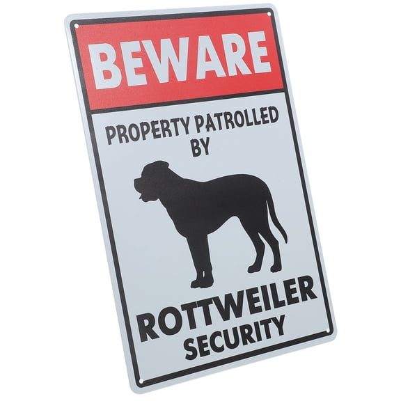 YOSADIER Warning Beware Of Dog Sign Metal Dog Sign 1Pack