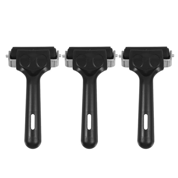Hemoton Black Crafting Roller for Printmaking Ink Application 3pcs Set Easy to Use and Store