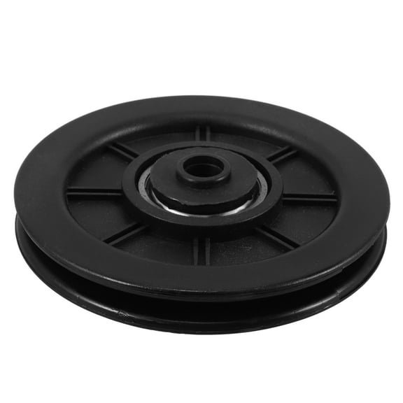 Hemoton Black Nylon Pulley Wheel with Iron Core Replacement Part for Band Equipment