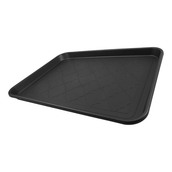 Hemoton Boot Tray For Entryway Indoor Heavy Duty Shoe Mat Tray Waterproof Shoe Tray Outdoor Multi-Purpose Tray For Boots Shoes Garden Pets Black