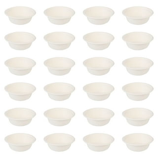 LESIBAG 26 Oz Large Round Paper Bowls, 14 Pack Disposable Salad Bowls with  Lid Free Party Supplies for Hot/Cold Food, Soup (26 OZ)