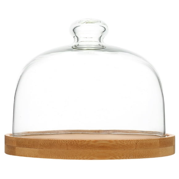 Hemoton 12” x 12” Dome Glass Cake Stand, Clear