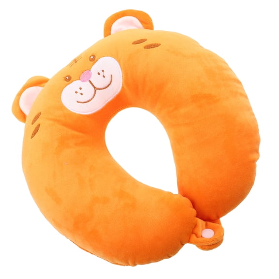 Hemoton Car Driving Neck Pillow U-Shaped Tiger Pillows Neck Support Pillows Cartoon Neck Pillow Support Head Pillow for Long Trips Flight Nap