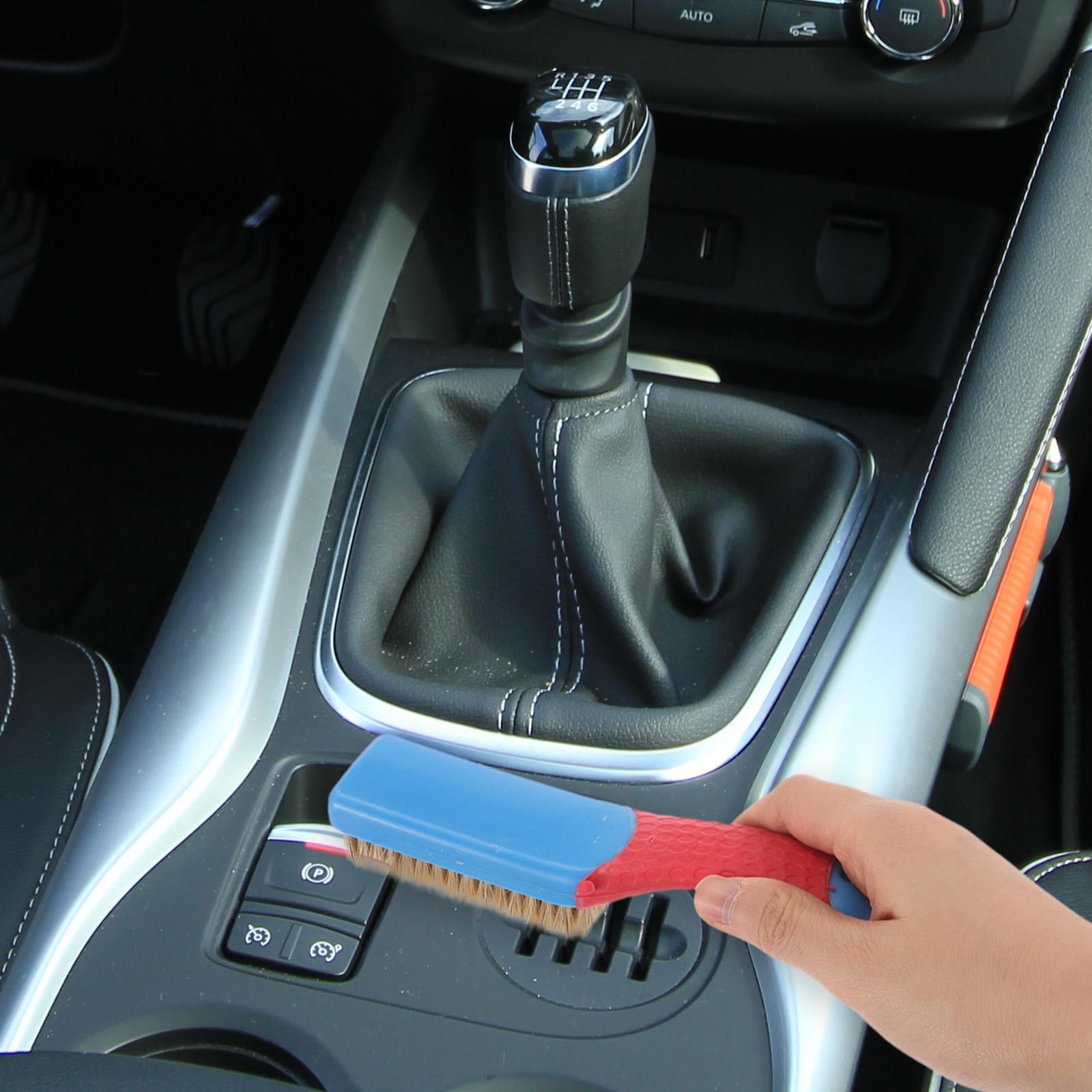 Hemoton Car Interior Cleaning Brush Car Detailing Brush Scrub Brush for Seat Mats for Deep Cleaning Car Detailing Supplies