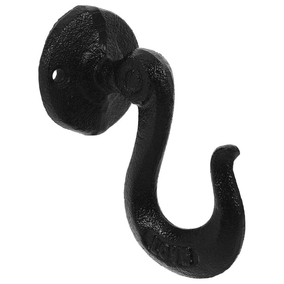 Hemoton Cast Iron Wall Hooks Rustic Key Holder Vintage Wall Hanging Hooks Decorative Coat Hooks Farmhouse Wall Hangers for Living Room, Bedroom, Closet