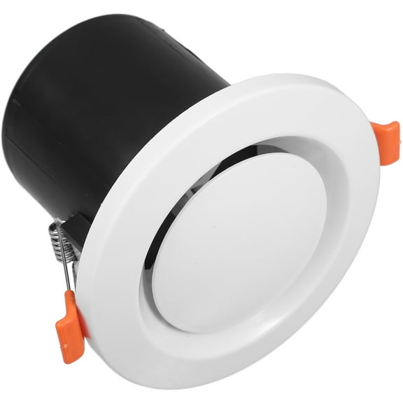 Hemoton Ceiling Round Air Valve Circular Air Vent Cap with Spring Round Exhaust Vent Cover With Screen Plastic Louvered Air Vent