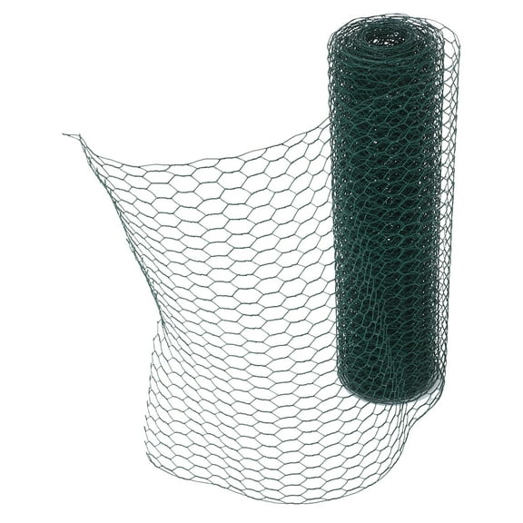 SOPOTUTU Green Plastic Chicken Wire Mesh Hexagonal Floral Netting for Garden and Coop Barrier