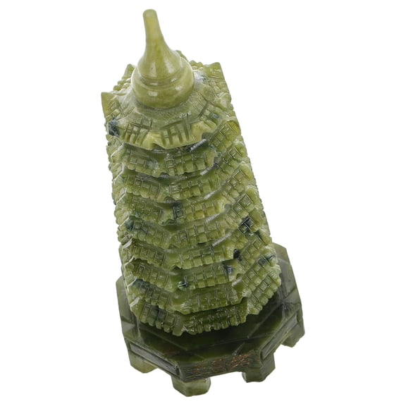 RENACLIPY Serpentine Wenchang Tower Model Statue Decor - Elegant Tower Sculpture for Home and Office Display, 1 Set