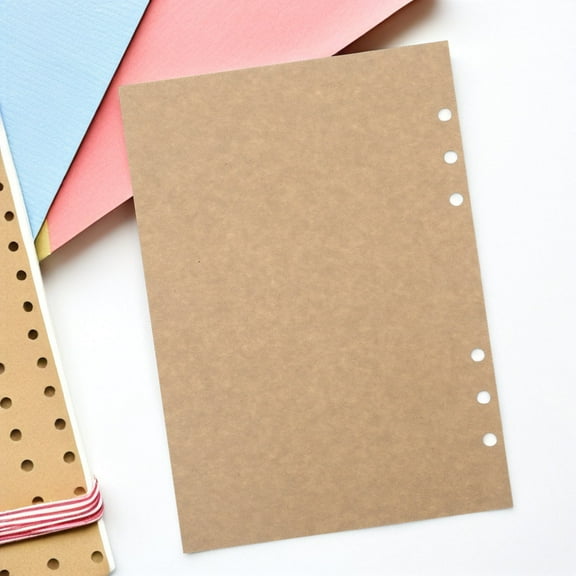 Hemoton Chocolate Artistic Design Loose Leaf Paper for A5 Planner with 6 Hole Punch 45 Sheets 8.27 x 5.83 Inches