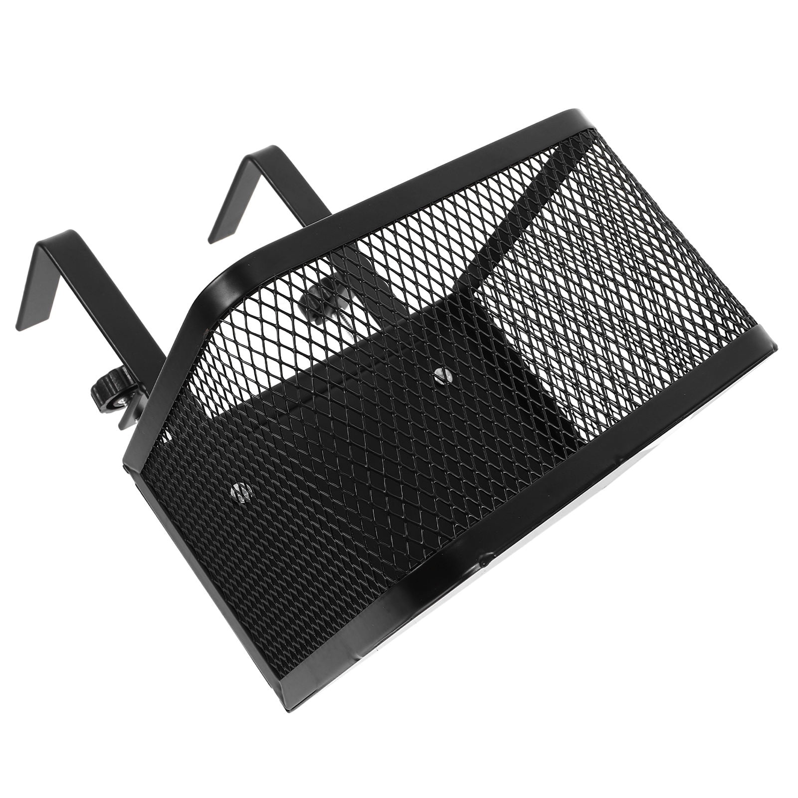 Hytrove Black Desk Side Organizer 1 Set, Compact Storage Solution 15.7 x 6.3 x 4.9 Inches for Office and Home