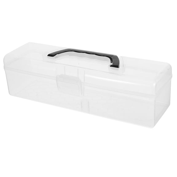 Hytrove Plastic Organizer Box Versatile Storage For Hobbyists 1Set 11.8x3.5x3.5in
