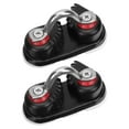 thumbnail image 1 of Hemoton Cleat Cam 2pcs Aluminum Alloy Rope Buckle Holder Anchor Cam Cleat Anchor Rope Lock  for Kayak Yacht Boat Accessory Black, 1 of 1