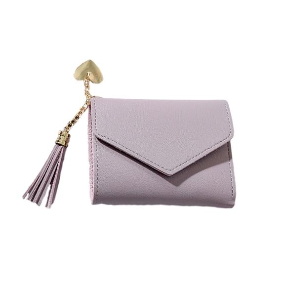 Hemoton Coin Holder Pouch Sling Bag for Women Wallet Purses Student Lavender