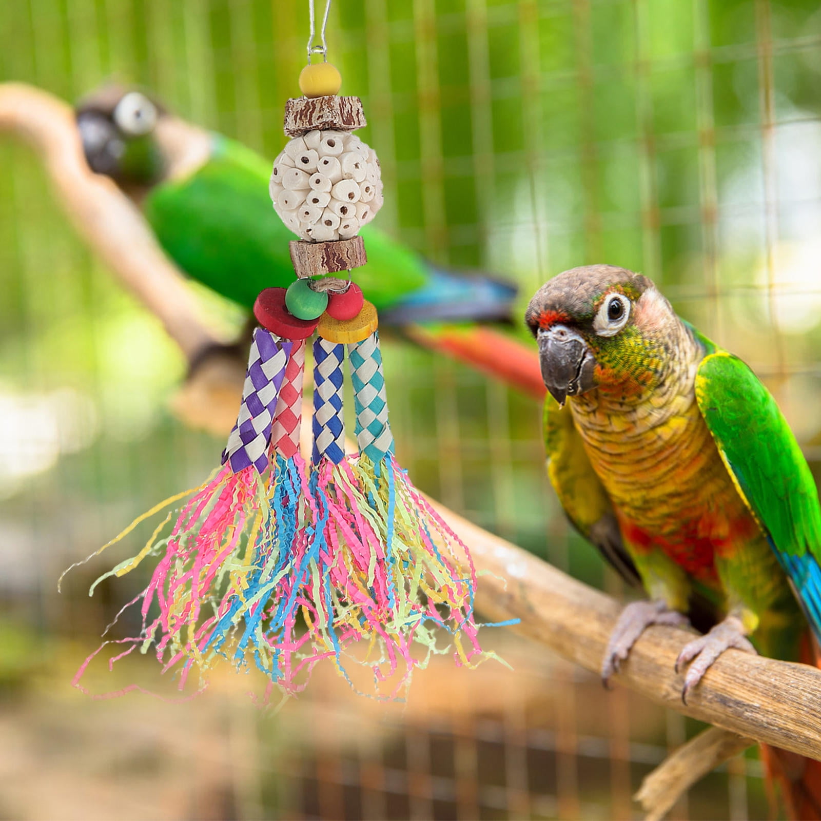 Hemoton Colorful Foraging Bird toy with Shredding Design for Cage Play ...