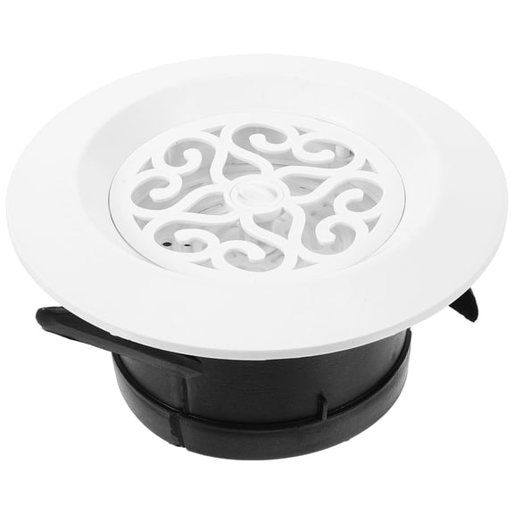 SOPOTUTU White Plastic Soffit Exhaust Vent Cover for Air Conditioner Easy Mount Ceiling Ceiling