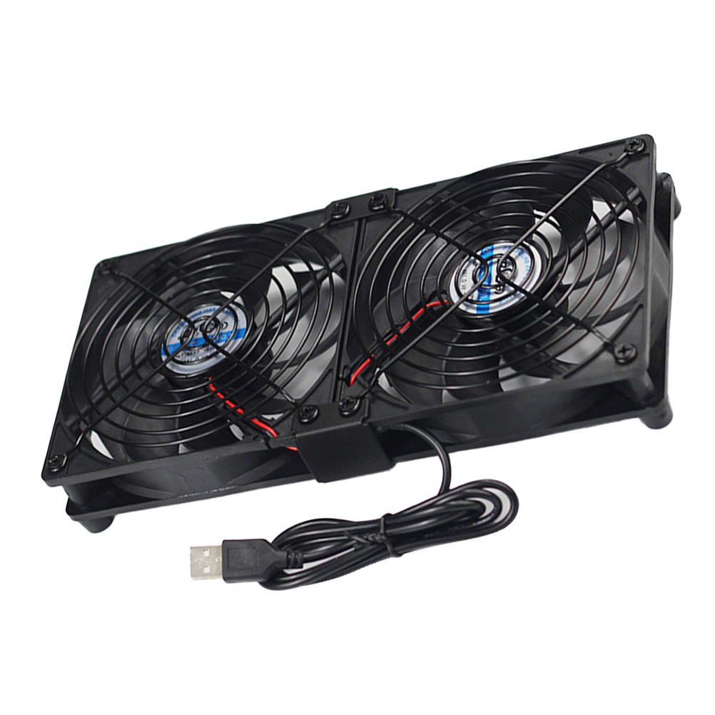 Hemoton 4" Mini Metal Desk Fan - Portable USB Floor Fan For Home & Office