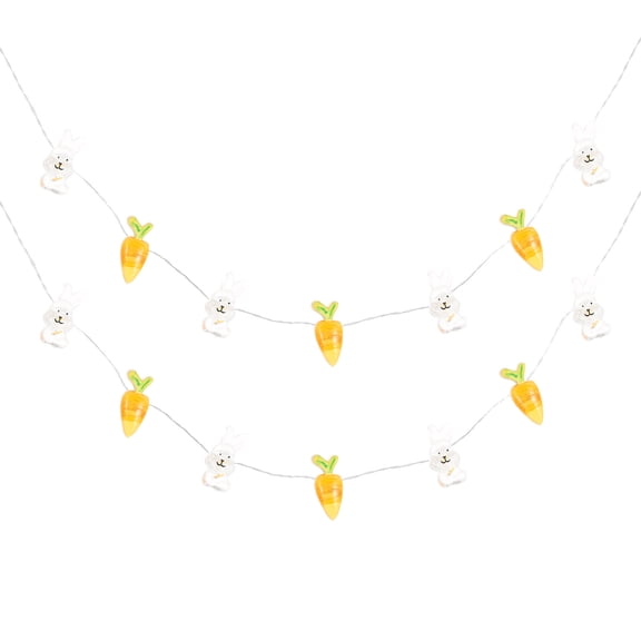 Homoyoyo Yellow Easter Rabbit LED Light Battery Operated Decorative Lamp