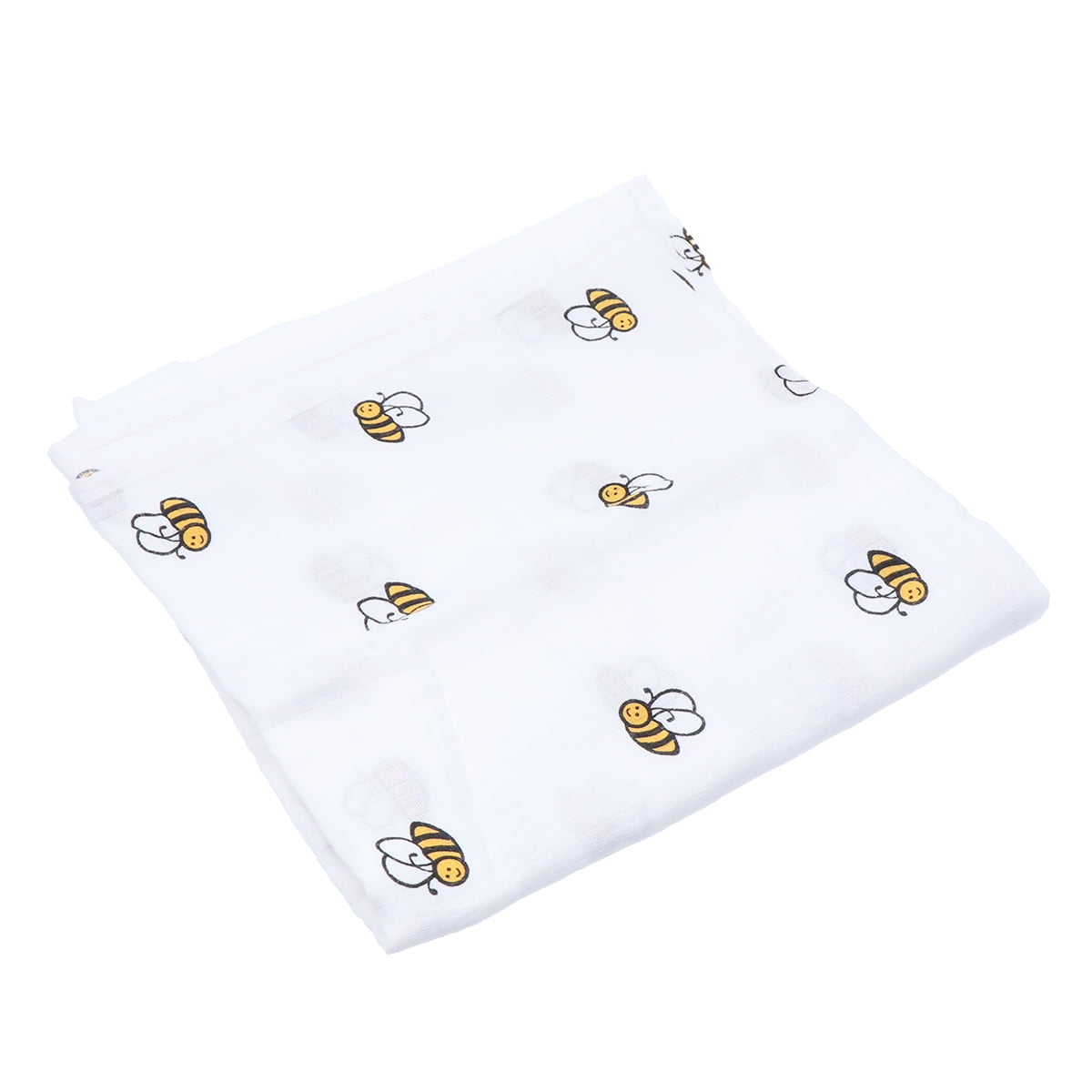 Hemoton Cotton Wrapped Towel Bee Pattern Blanket for Newborn Baby