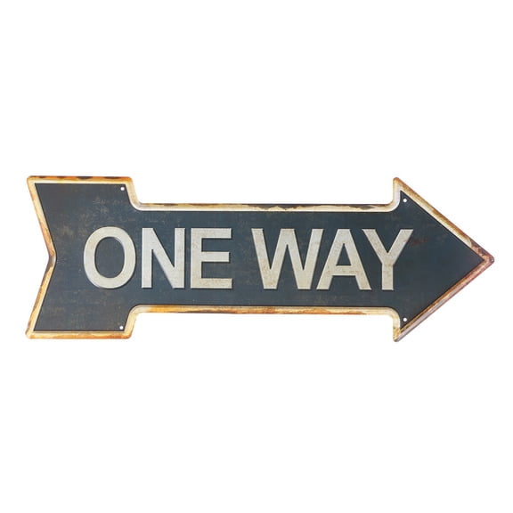 Hemoton Creative Occident Retro Indicator Tag Iron Art Exit Nameplate for Supermarket Hotel Bar Decoration