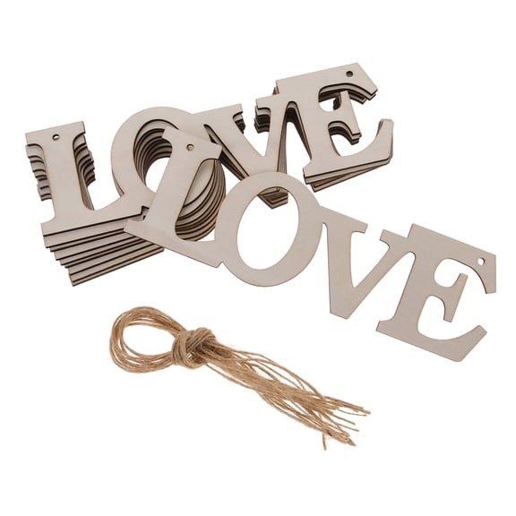 Hemoton Custom Envelope Seal Stickers Wooden Crafts Work 17.50X5.50X0.30CM Beige