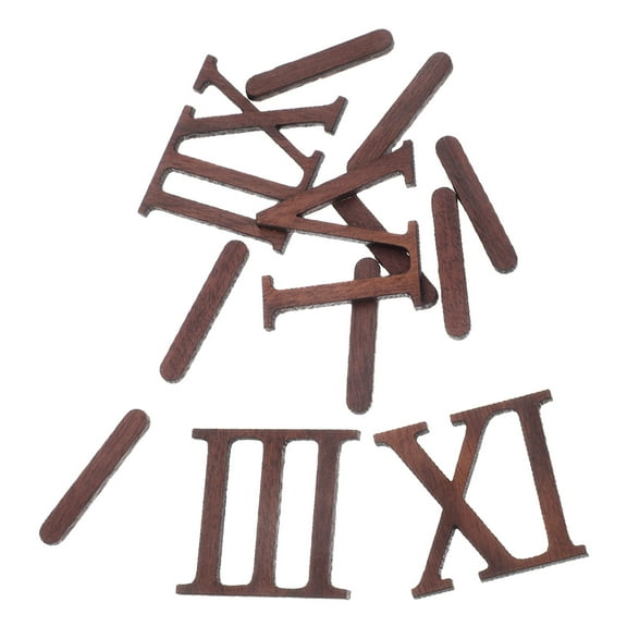 Hytrove Clock Kit With Numbers Clock Numerals Kit Coffee Wood 1 Set Diy For Adults