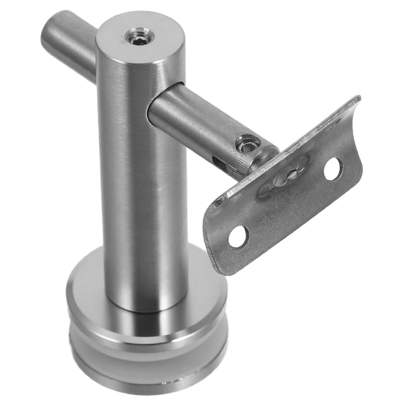 Hemoton Deck Railing Brackets for Handrail Outdoor Glass Mount Silver