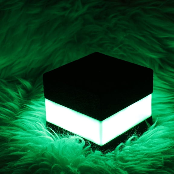 Hemoton Decorative Dimmable Mood Lamp LED Cube Light Bedroom Lights for Child Black