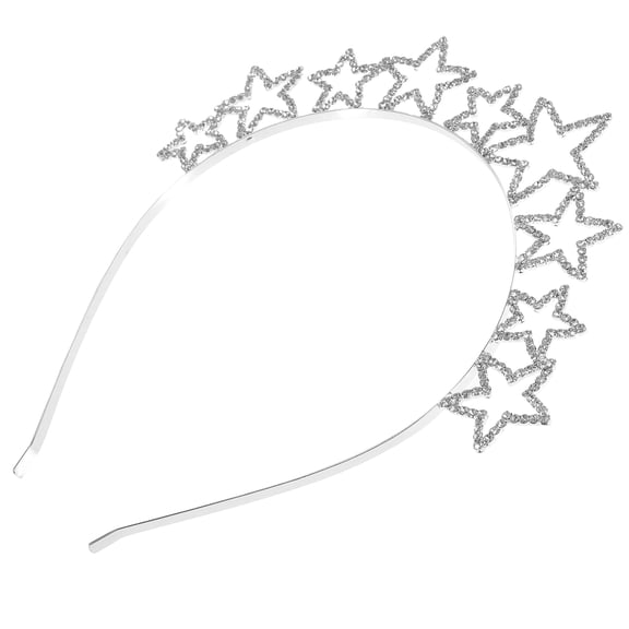 Hemoton Delicate Rhinestone Headdress Headpiece for Women Hairband Tiara Bridesmaids Man Golden