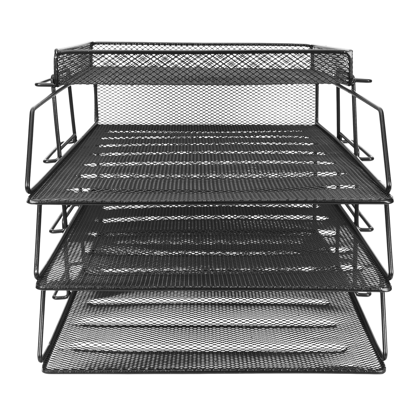 Hemoton Stackable Desk Organizer with Document Trays, File Holder, and ...