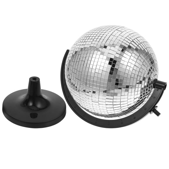 Hemoton Disco Ball Style Globe Office Accessory Stage Prop Reflective Mirror Ball Desk Toy For Men Home Decor Disco Ball Style Globe For Office Desk