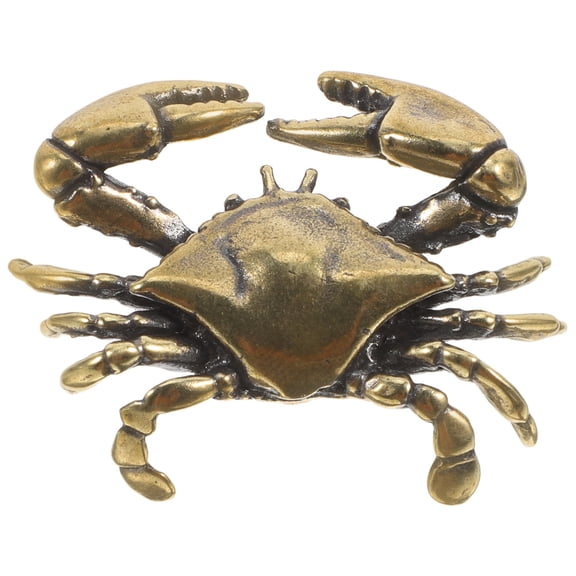 YOSADIER Decorative Brass Crab Cabinet Handles Nautical Coastal Drawer Pulls Ocean Theme